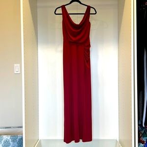 Grecian Goddess Wine Coloured Dress